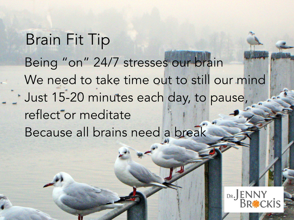 All brains need a break to work at their best