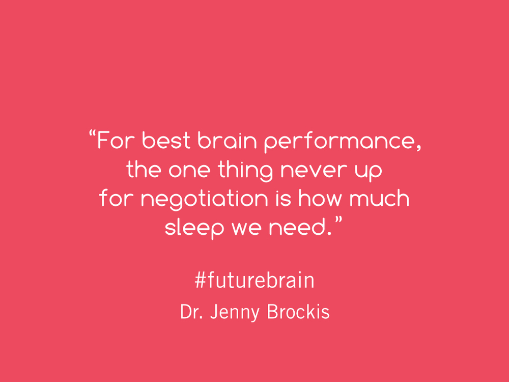 The one brain requirement for best perfromance that is never up for negotiation