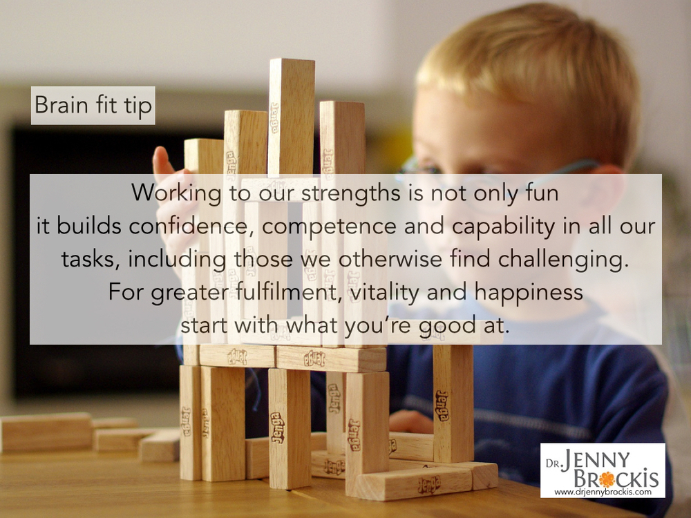 Playing to your strengths boosts better thinking #futurebrain
