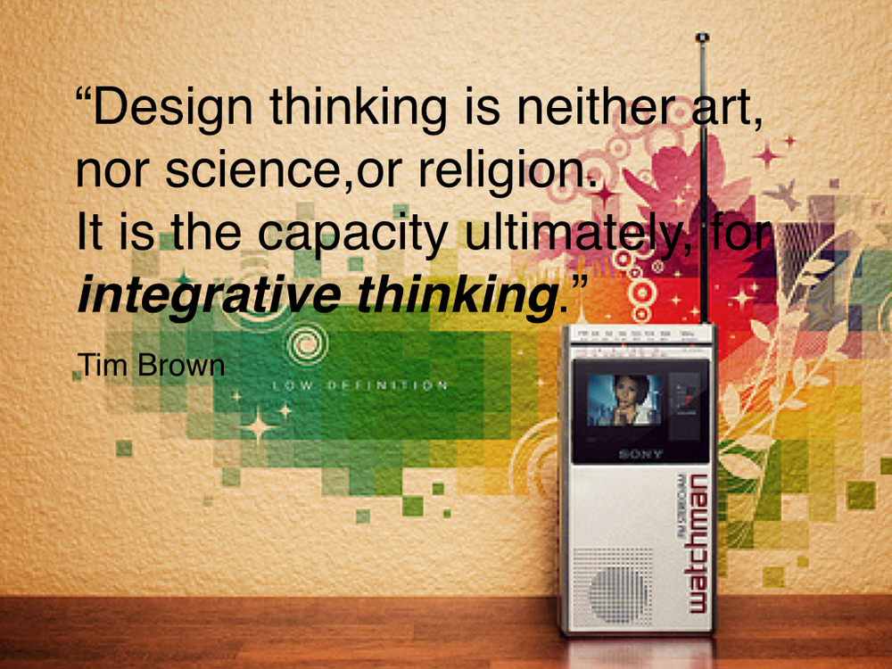 The future of thought is design through integration